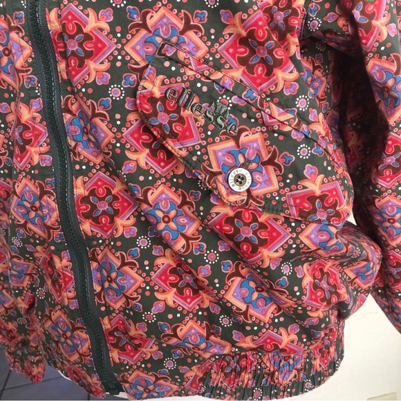 Ellesse Pink Full Zip-Up Collared Bomber Long Sleeve Jacket - Picture 4 of 8